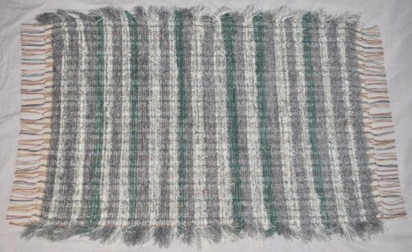 Fluffy Rug, Soft Turquoise, 41x30