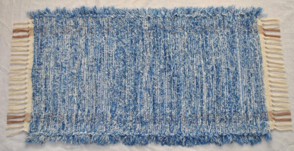 Fluffy Rug, Happy Blue, 33x18