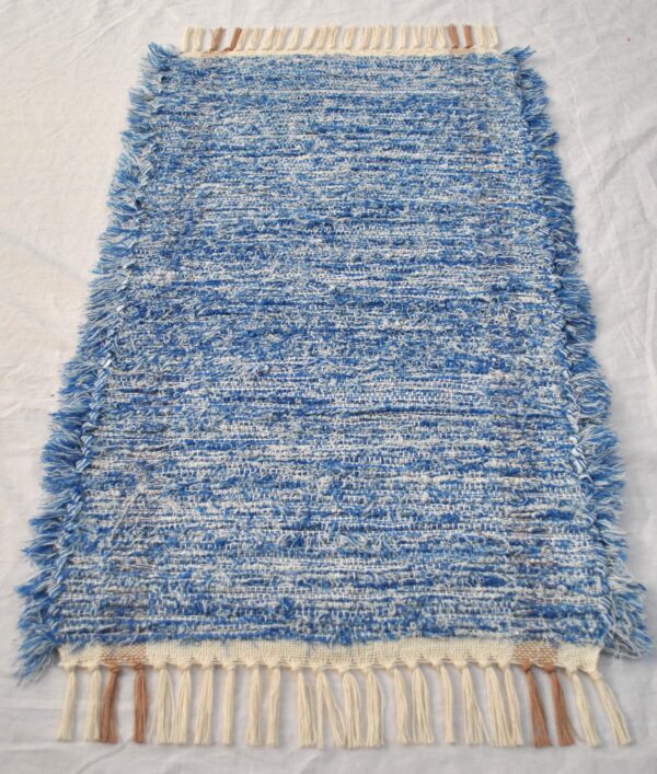 Fluffy Rug, Happy Blue, 33x18 - Image 2