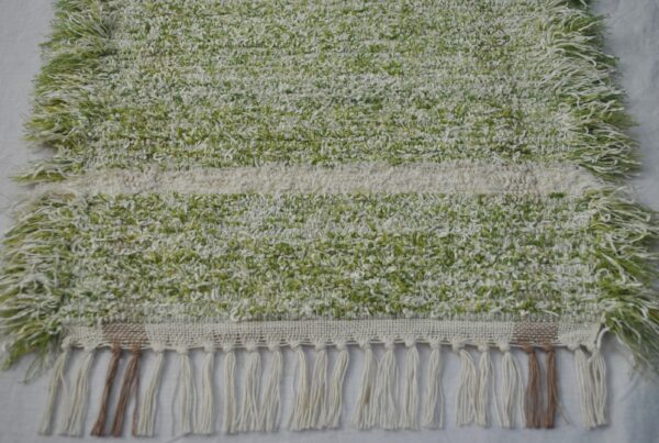 Fluffy Rug, Apple Green, 35x20 - Image 4