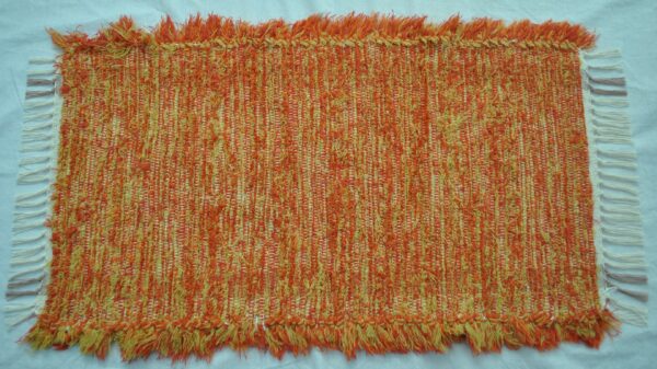 Fluffy Rug, Spicy Orange, 33x19